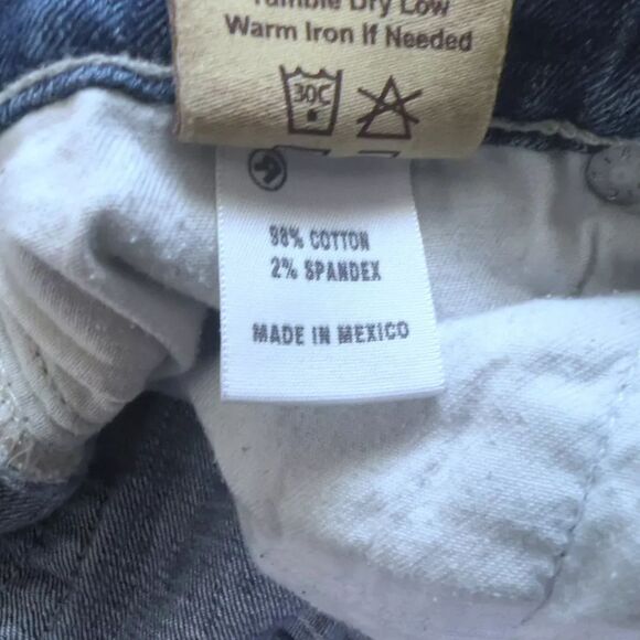 Big Star Rikki Low Rise Fit Straight Jeans Women's Size 27 Blue 26" Inseam - Picture 5 of 5